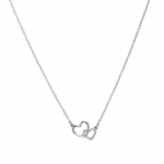 Crystal Heart Ripats Kaelakee T&uuml;drukutele Naistele Mini Korea V&auml;ike kampsun Kaelusega kett tsirkoon Chokers Ehted