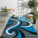 Moodne moodne kohev pehme vaip punane must keerlev valge ala vaip Kaasaegne abstraktne vaip 120x160cm