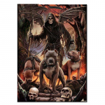 Teemantrahakotid tikandid Devil Image Icon Kolju mosaiik Pusle Ristpistes Mustrikomplektid Full Round 30x40CM