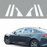 6tk autoukse akna samba postid trimmikatte kleebis kroom KIA Optima/KIA K5 2016 2017 2018 2019 jaoks