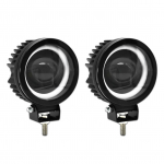 Mootorratta LED-s&otilde;idutuled, 60W 6000LM 6000K/3000K &uuml;liheledad merevaigukollased valged prožektorid Round must