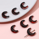 V&auml;rvilised poolkuu kujulised klaashelmed 15x12mm 10 tk ehete valmistamiseks DIY k&auml;ev&otilde;ru kaelakee 15x12mm pruun