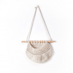 K&auml;sitsi kootud rippseinale juurvilja-puuviljakorvi korraldaja konteiner Boheemip&auml;rase sisekujundusega k&ouml;&ouml;gitarbed v&otilde;rgutasku hoiukott one layer