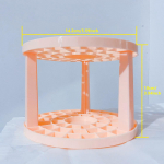 1 tk meigipintsli hoiualus, plastikust lauaalus, mis hoiab pastakaid, pliiatseid, silmapliiatsit, kosmeetikapintsleid 1pc roosa