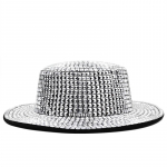 Diskokera Kauboim&uuml;ts Kauboit&uuml;druku M&uuml;tsid N&auml;evad P&auml;ikese K&auml;es Vapustavad Vastu Peegelklaasist Juveelidega Kauboim&uuml;tsid V&otilde;rkdetailidega Naiste P&auml;ikesek&uuml;bar 56-58CM