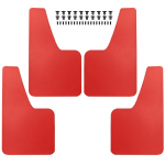 Pritsmekaitsed Fiat 500 500C 500L 500X 500e Abarth 595 695 Racing Porilapid Porilapid Porilauad Poritiibade noolem&auml;rk 4Pcs - Red