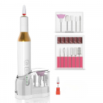 Juhtmeta elektrilised k&uuml;&uuml;neviilid geelk&uuml;&uuml;ntele Efile manik&uuml;&uuml;rikomplekt naistele Taaslaetav juhtmevaba puur Professionaalse k&uuml;&uuml;nepuuri masinaga k&uuml;&uuml;neveski valge