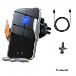 Juhtmeta 15 W kiirlaadija automaatne klambriga autokinnitus iPhone 14 13pro 13 12 infrapunasensoriga telefoni autohoidik, sisseehitatud aku as picture hall v&auml;rv