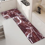 Marmorist mustriga k&ouml;&ouml;gimatid Fashion Ins Stiilis vaip magamistoa jaoks Pehme libisemisvastane matt Vannitoa p&otilde;randamatile 60x90+60x180cm 2pcs