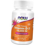 Vitamiin D3 v&auml;ga aktiivne, vitamiin D-3 10000, Now Foods 120 geelikapslit (36128161) 240softgels