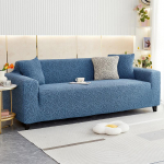 Reljeefne Jacquard diivani katte kate T&auml;ispakett universaalne kate Lazy kombineeritud diivani katteriie Four Seasons universaalne t&uuml;&uuml;p elastne 1 Seat sinine