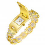 2023. aasta kvartskell, roostevabast terasest kett, moodne kuldkell Naiste k&auml;ekellad