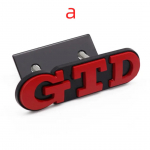 1 TK 3D metallist auto esiv&otilde;re GTD logoga tagumine pagasiruumi golfi embleem V/olkswagen V/WG/olf 4 5 6 7 7 MK4 MK5 MK6 MK7 MK8 Grille a