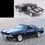 1/36 Scale Camaro Diecast mudelauto m&auml;nguasi, tagasit&otilde;mmatav s&otilde;iduk v&auml;ikelastele, lastele, poistele, t&uuml;drukutele, kingitus 1/36-13.5x5x3.5cm must
