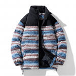 Meeste ja naiste v&auml;rvide sobivus vabaaja moe trend Puuvillase polsterdatud jope paaridele sooja kapuutsiga talveriided S sinine