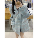 Naiste retro ruuduline jakk S gray
