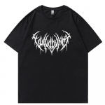 Hip Hop Gothic Street Punk Unisex T-s&auml;rgid Korea Must Oversized T-s&auml;rk Topid Harajuku Graafiline Ts&auml;rk WoUnisexi Unisex Tops Tee L