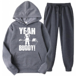 Jah, Buddy Ronnie Coleman Body Building Print meeste dressikomplekt vabaaja kapuuts + p&uuml;ksid 2tk Komplektid Suured moes meeste riided XXL hall