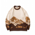 Meeste Harajuku Moutain talvekampsunid Pullover Meeste &uuml;lisuur Korea kampsun Vintage riided M khaki