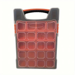 Riistvarakast, Kalastustarvete kast, Majapidamiskorraldaja, L&ouml;&ouml;gikindlast pol&uuml;meerist ja eemaldatava plastist vaheseinaga kast D