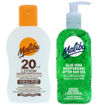 Malibu SPF20 veekindel palsam 200ml + aaloegeel peale p&auml;evitamist 200ml