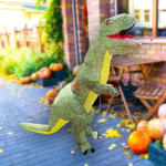 Inflatable Costume Air Blow up Suit Tyrannosaurus Jumpsuit Fancy Dress Halloween