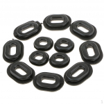 12pcs Black rubber Side Cover Grommets For Motorcycle Car Auto CG125