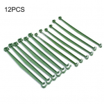 12 tk v&auml;litingimustes kasutatavate plasttaimede fikseeritud tugivarda juurviljakasvatuskonsool puuviljade ronimiseks roheline