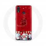 &Uuml;mbris Huawei P20 Lite BTS Bangtan Boysi punase taustaga j&otilde;ulukingituseks 2023