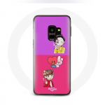 Coque pour Samsung Galaxy S9 Plus BTS BT21 Cooky Et Tata Bangtan V Et Jungkook Fanart