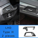 LHD BMW 5. seeria G30 G31 jaoks s&uuml;sinikkiust keskkonsooli k&auml;etoe katte hoiukast k&auml;igukangi positsioonipaneeli dekoratsioonikate autovaruosad Type H LHD