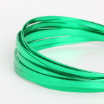 3 meetrit/partii 5mmX1mm lame alumiiniumtraat meisterdamise ehete leidmiseks k&auml;sit&ouml;&ouml;ks niit roheline/s&uuml;gav