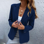 Naiste kevad&uuml;likond bleiserid naiste bleiser Korea suures suuruses kommiv&auml;rviga vaba aja veetmise stiil, vabaaja bleiser XL sinine