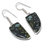 Natural Dragon Jasper Gemstone Handmade 925 Sterling Silver Earring 1.65 p6o81