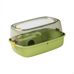 Unikaalse katusekujundusega luksuslik hamstrihoidik, mis sobib ideaalselt v&auml;ikestele lemmikloomadele roheline