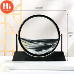 3D Liivakell Moving Sand Art Mountain Flow Liivapilt &Uuml;mmargune Klaas D&uuml;naamiline Ekraan Kiirliivav&auml;rv Relax T&ouml;&ouml;laua kaunistuste jaoks