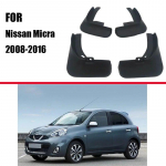 Mud flaps For Micra 2008-2016 mudguards Fender Micra Mud flap splash Guard Fenders Car accessories auto styline Front Rear 4 pcs tumehall v&auml;rv
