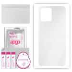 apgo Ultra Clear Protective Skin Sticker for the back compatible with Realme 8, Wrap Film, Hydrogel Film, Flexible, Soft TPU with positioning layer ea