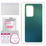 apgo Protective Skin Sticker for the back compatible with Black Shark 5 Pro, Wrap Film, Foil, Vinyl - Pattern Carbon Chameleon CAKA1