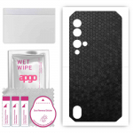 apgo Protective Skin Sticker for the back compatible with Blackview BV9900, Wrap Film, Foil, Vinyl - Pattern Black Honeycomb