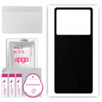apgo Protective Skin Sticker for the back compatible with Oppo K10 5G, Wrap Film, Foil, Vinyl - Pattern Matte Black