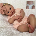 49cm Reborn Beebinukk Meadow &Otilde;rn 3D Maalitud N&auml;htavate Veenidega Nukk M&auml;nguasjad T&uuml;drukule Kingitus Full Silicone Vinyl Girl