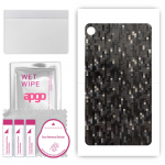 apgo Protective Skin Sticker for the back compatible with Lenovo Tab M7, Wrap Film, Foil, Vinyl - Pattern Carbon Black Pixel
