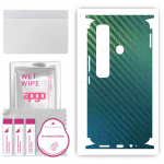 apgo Protective Skin Sticker for the back+sides compatible with Tecno Spark 7 Pro, Full Wrap Film, Foil, Vinyl - Pattern Carbon Chameleon CAKA1