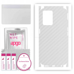 apgo Protective Skin Sticker for the back+sides compatible with OnePlus Nord CE 2 Lite, Full Wrap Film, Foil, Vinyl - Pattern Transparent Carbon