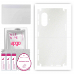 apgo Protective Skin Sticker for the back+sides compatible with Xiaomi POCO F3 GT, Full Wrap Film, Foil, Vinyl - Pattern Matte Transparent