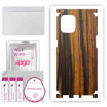 apgo Protective Skin Sticker for the back+sides compatible with Oppo Find X3 Pro, Full Wrap Film, Foil, Vinyl - Pattern Tigerwood