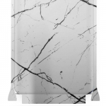 apgo Protective Skin Sticker for the back+sides compatible with Vivo Y20 2021, Full Wrap Film, Foil, Vinyl - Pattern White Marble