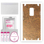 apgo Protective Skin Sticker for the back+sides compatible with Xiaomi Redmi Note 9, Full Wrap Film, Foil, Vinyl - Pattern Rusty Copper