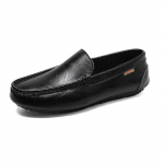 L&otilde;henahast meeste vabaajajalatsid luksusbr&auml;nd pehmed meeste mokassiinid hingavad vabaaja nahkjalatsid 44 must